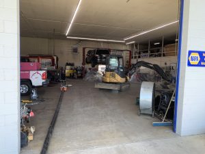 Busy mechanics shop uses Inland Trenchless for it's sewer repairs. 