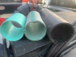 PIpe examples to show customer's when having their side sewer line replaced.